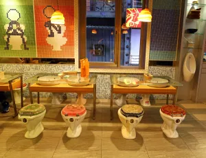 Modern Toilet theme restaurant, Taipei, Taiwan