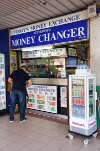 Money: Moneychanger and foreign currency exchange burueau in Singapore, Republic of Singapore