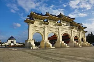 The National Chiang Kai Shek Memorial Hall and Main Gate in Taipei, Taiwan