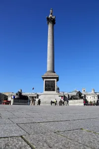 Nelsons: Nelsons Column in Trafalgar Square, London, England