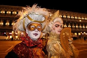 A night at the Venice Carnival, Venice, Italy