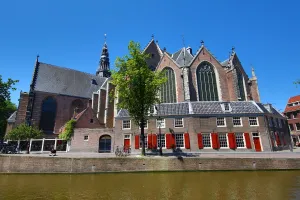 Amsterdam: The Oude Kerk, old church, in Amsterdam, Holland