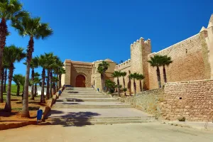 Africa: Outer walls of the Kasbah of the Udayas in Rabat, Morocco