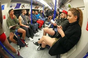 Train: No Pants Subway Ride on the London Underground