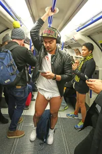 No Pants Subway Ride on the London Underground