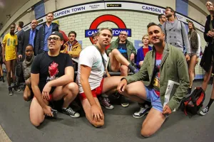 No Pants Subway Ride on the London Underground