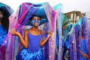 Carnivals: Participants at Childrens Day, Notting Hill Carnival 2013, London