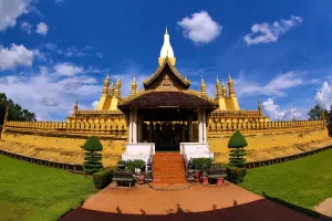 Stupas: Pha That Luang gold Stupa, Vientiane, Laos