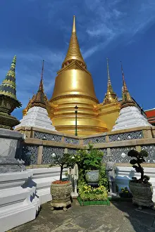 Bangkok, Thailand: Phra Si Rattana Chedi gold stupa at Wat Phra Kaew Temple, Bangkok, Thailand
