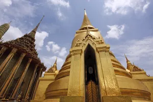 Emerald: Phra Siratana Chedi at the Grand Palace Complex, Wat Phra Kaew, Bangkok