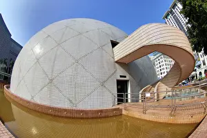 Hong Kong: Planetarium dome of the Hong Kong Space Museum in Tsim Sha Tsui, Hong Kong, China