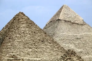 Stock Geography: The Pyramids of Giza in Cairo, Egypt