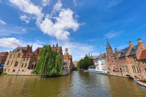 Quay of the Rosary or Rozenhoedkaai, Bruges, Belgium