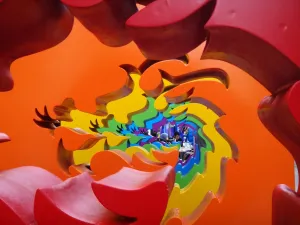 Head: Rainbow dragon shape