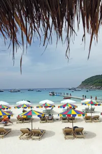 Beach Umbrella: Raya Island Phuket, Thailand