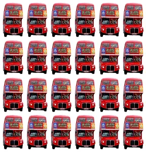Buses: Red London Double-Decker Routemaster Bus Souvenir