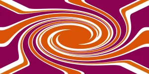 Colorful: Red, White and Blue creative swirl whirlpool decorative background spiral pattern