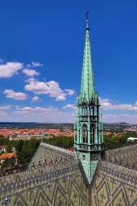 Saint: Roof of St Vitus Cathedral, Prague, Czech Republic