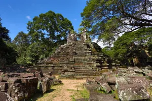 Religious: Ruins of a Hindu Temple in the Preah Pithu Group in Angkor Thom, Siem Reap, Cambodia