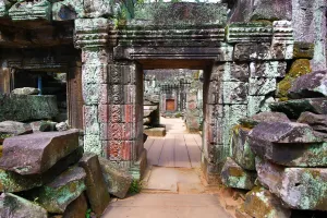 Ruins: Ruins at Ta Prohm Temple, Angkor, Siem Reap, Cambodia