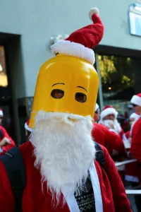 Decorations: Santacon 2014, 20th anniversary Santa Walk in London, England