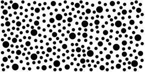 Mugs: Spot mug covered in black and white spots and circles