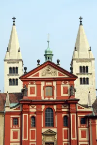 Stock Geography: St. Georges Basilica at Prague Castle in Prague