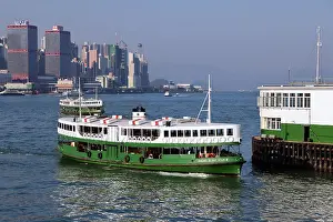 Prints of Star Ferry crossing Victoria Harbour in Hong Kong, China Hong Kong Images: Star Ferry crossing Victoria Harbour in Hong Kong, China