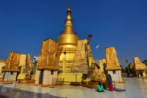 Stupas: Stupa of Botahtaung Pagoda, Yangon, Myanmar