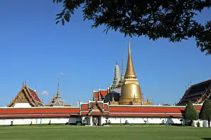 Bangkok, Thailand: Stupas and chedis at Wat Phra Kaew Temple, Bangkok, Thailand