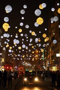Switching on Oxford Street Christmas lights in London