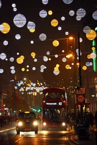 Switching on Oxford Street Christmas lights in London
