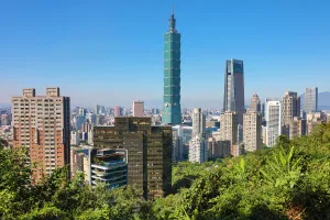 Taipei 101 skyscraper in Taipei, Taiwan
