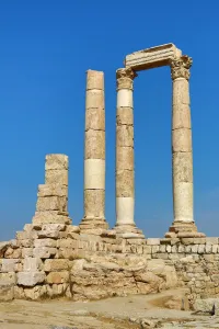 Archaeology: The Temple of Hercules in the Amman Citadel, Jabal Al-Qala, Amman, Jordan