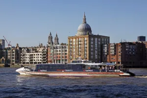 Saint: Thames Clipper tour boat on the River Thames