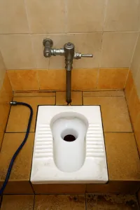 Public: Toilet at the Batu Caves, a Hindu shrine in Kuala Lumpur, Malaysia
