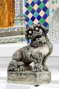 ThaiOrientalArchitecture: Traditional dog statue at Wat Phra Kaew