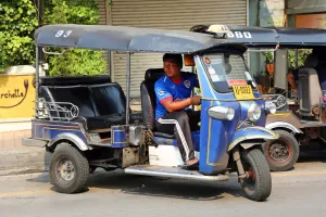 Tuks: Tuk Tuk taxi in Chiang Mai, Thailand
