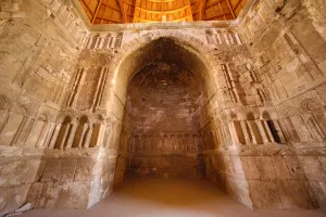 Archaeology: Umayyad Palace interior in the Amman Citadel, Jabal Al-Qala, Amman, Jordan