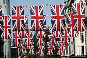 Union Jack Flags in Haymarket, London