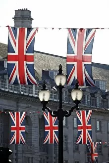 Union Jack Flags in Regent Street, London
