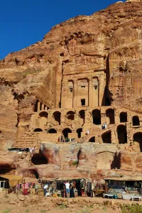 Heritage: The Urn Tomb of the Royal Tombs in the rock city of Petra, Jordan