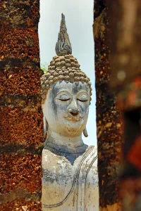 Religion
Thai
Buddhist
Buddhism: WatBuddha statue at Sa Si temple, Sukhotai, Thailand