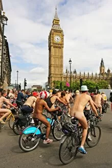 World Naked Bike Ride 2014 in London, England