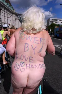 World Naked Bike Ride 2014 in London, England