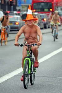 World Naked Bike Ride 2014 in London, England