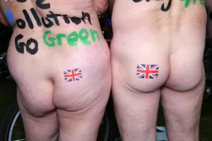 World Naked Bike Ride 2014 in London, England