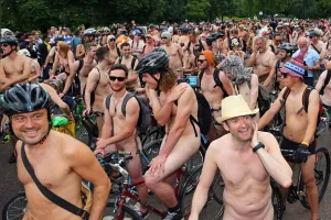 World Naked Bike Ride 2014 in London, England