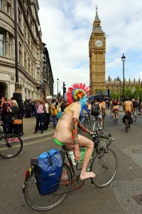 World Naked Bike Ride 2015, London, England