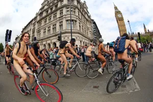 World Naked Bike Ride 2015, London, England
